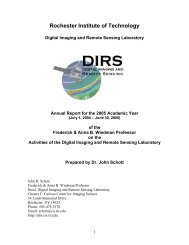 Digital Imaging and Remote Sensing Laboratory - Rochester ...