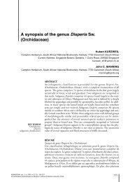 A synopsis of the genus Disperis Sw. (Orchidaceae) - Le MusÃ©um ...