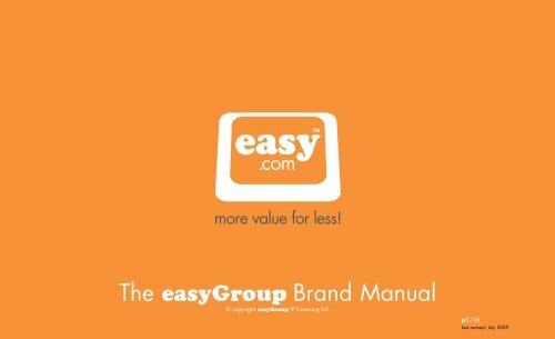 The easyGroup Brand Manual - Bene