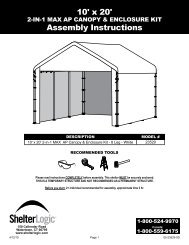 10 ft x 20 ft 3 m x 6 m STEEL FRAME CANOPY CPNA CERT