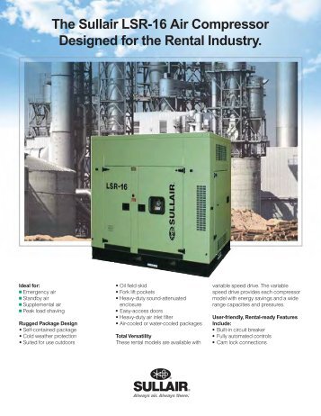 Sullair Air Compressor LSR-16 - Ring Power Systems