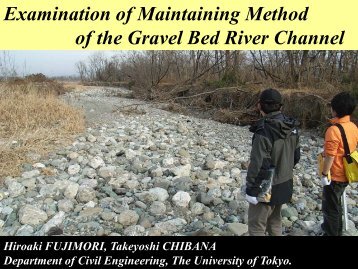 Examination of Maintaining Method of the Gravel Bed River Channel