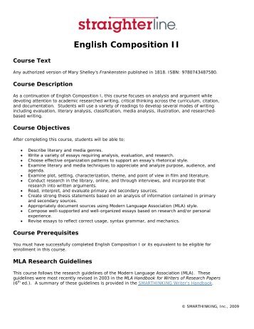 English Composition II - CollegeTransfer.net