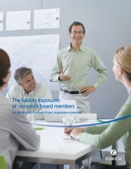 The liability exposures of nonprofit board members The ... - Zurich