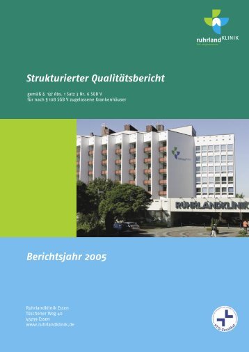 Vorwort der Klinikleitung - Ruhrlandklinik