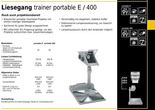Liesegang trainer portable E / 400 - ils medientechnik GmbH
