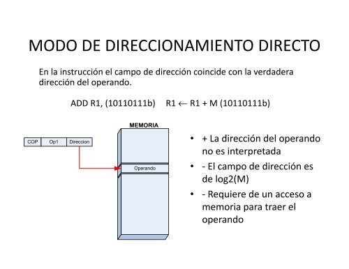 MODOS DE DIRECCIONAMIENTO