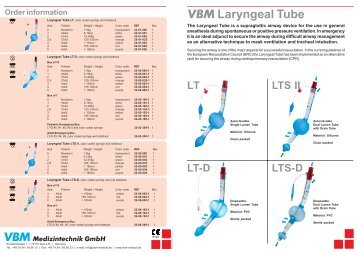 VBM VBM Laryngeal Tube - Gheg.de