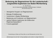 Bedeutung der Regenwürmer für die Landwirtschaft - ausgewählte ...