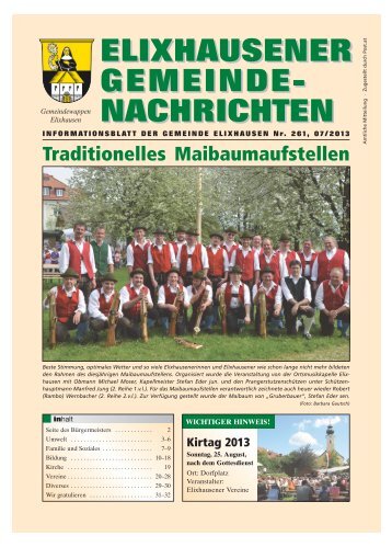 Gemeindenachrichten Nr. 261 - Gemeinde Elixhausen