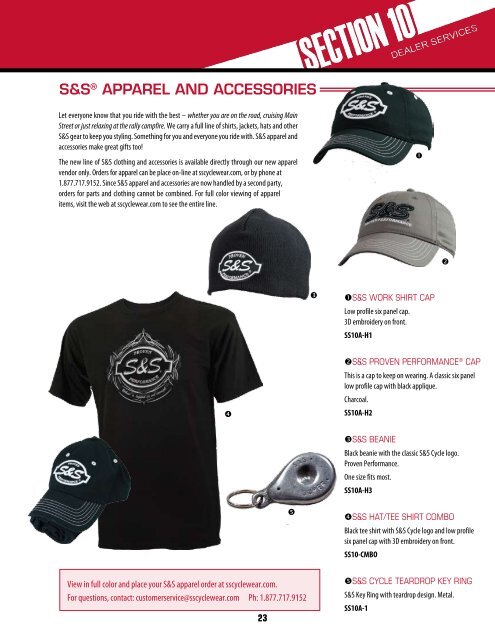 S&SÂ® apparel and aCCeSSOrIeS - S&S Cycle