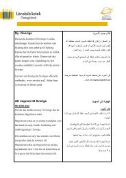 Texten i pdf på svenska och arabiska - NyIOstergotland
