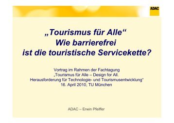 Tourismus für Alle - Behindertenbeauftragte