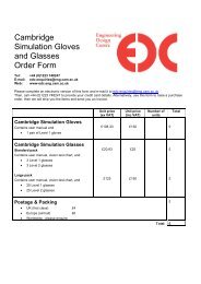 Cambridge Simulation Gloves and Glasses Order Form - EDC ...