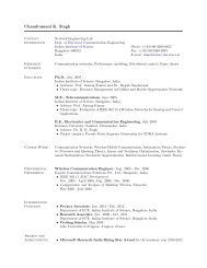 PDF file of my CV - Electrical Communication Engineering