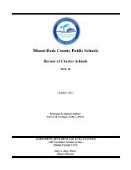 Miami-Dade County Public Schools - Office of Program Evaluation