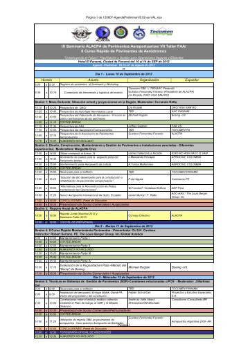 II Curso Rápido de Pavimentos de Aeródromos - alacpa