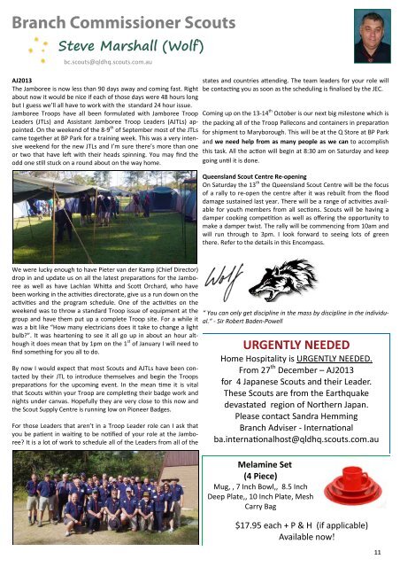 Encompass Issue 46 - October 2012 - Kawana Scouts