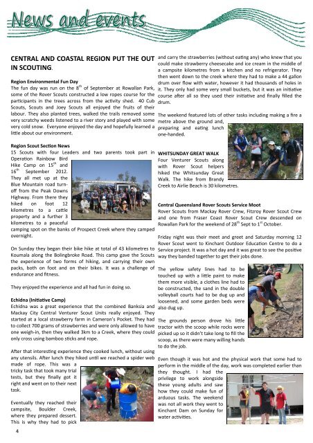 Encompass Issue 46 - October 2012 - Kawana Scouts