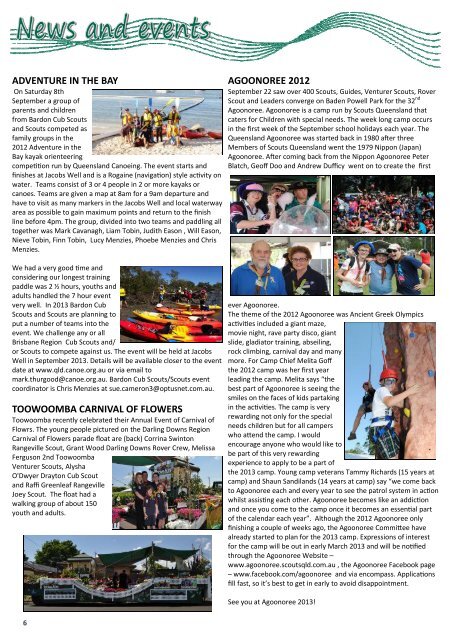 Encompass Issue 46 - October 2012 - Kawana Scouts