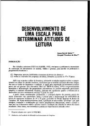 desenvolvimento de uma escala para determinar atitudes de ,, leitura