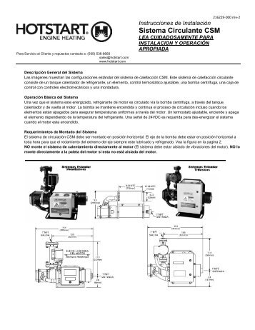 Sistema Circulante CSM - Hotstart