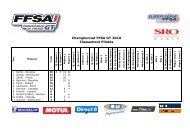 Classements FFSA GT 2010