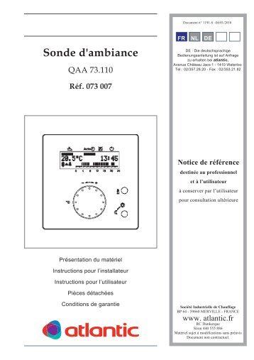 Sonde d'ambiance - Atlantic