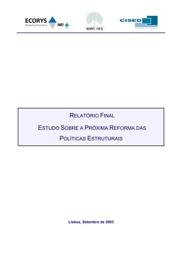 relatório final estudo sobre a próxima reforma das ... - Compete