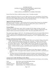 Meeting Minutes - Central States Water Environment Association ...