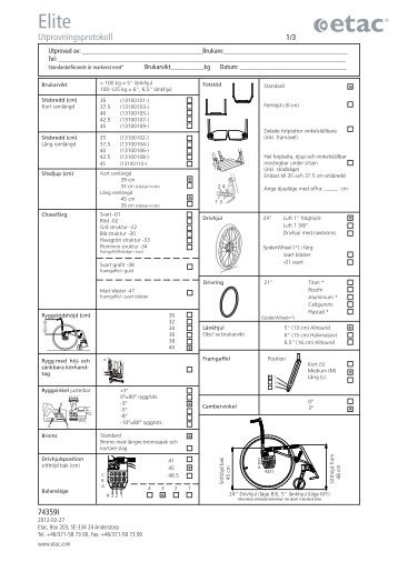 Elite - ETAC docs