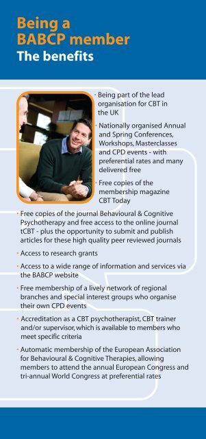 Membership leaflet - BABCP