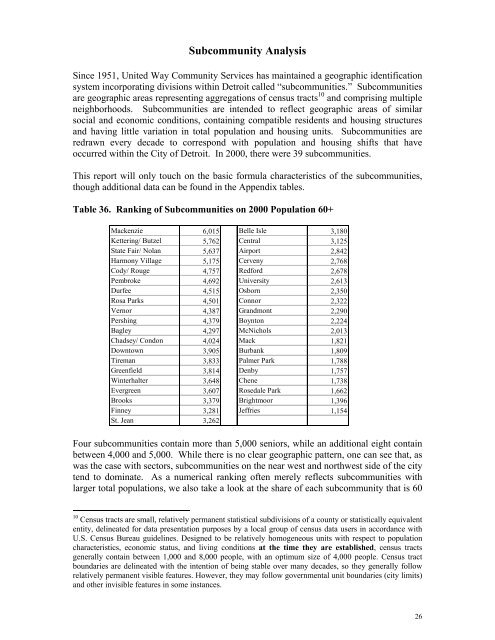 Demographic Profile of Seniors in PSA 1-A - Detroit Area Agency on ...