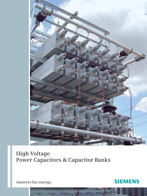 High Voltage Power Capacitors & Capacitor Banks - Siemens