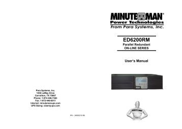 ED6200RM - Minuteman UPS