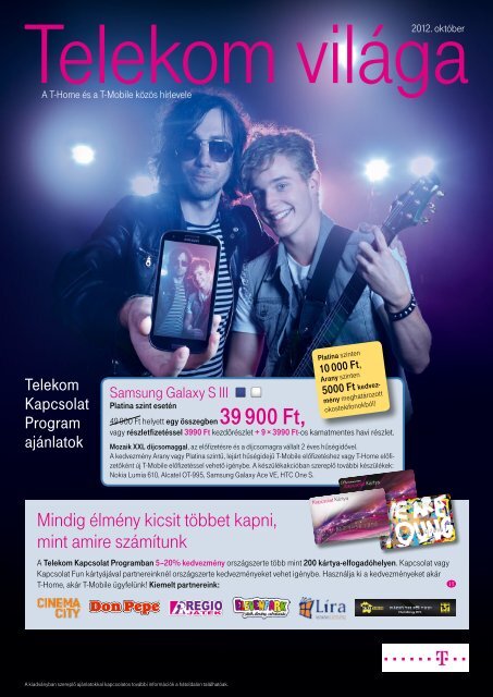Telekom vilÃ¡ga 2012. oktÃ³ber - T-Mobile