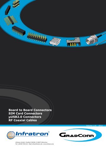 Board to Board Connectors SIM Card Connectors ... - Infratron GmbH