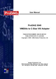 ProDAQ 3040 User Manual - Bustec