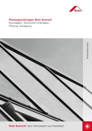 S o la rth e rm ie Planungsunterlagen Roto Sunroof ... - Roto Dach