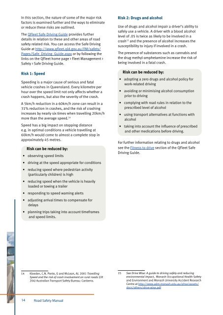 QFleet Road Safety Manual - Department of Housing and Public ...