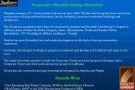 Promoter ( Kwality Group )Overview Awards Won
