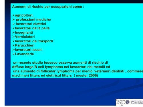 Linfomi ed esposizioni ambientali - Associazione Italiana Registri ...