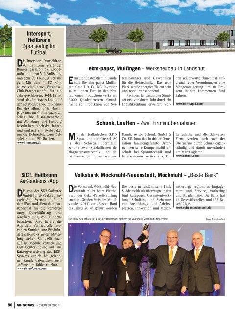 Familienunternehmen | w.news 11.2014