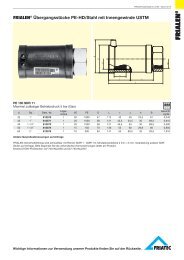 FRIALEN® Übergangsstücke PE-HD/Stahl mit Innengewinde USTM