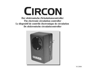 Der elektronische Zirkulationscontroller The ... - Circon - Clauss