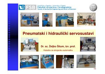 Pneumatski i hidrauliÄki servosustavi - Katedra - FSB