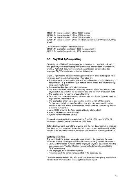 guideline and standards for skytem measurements, processing and ...