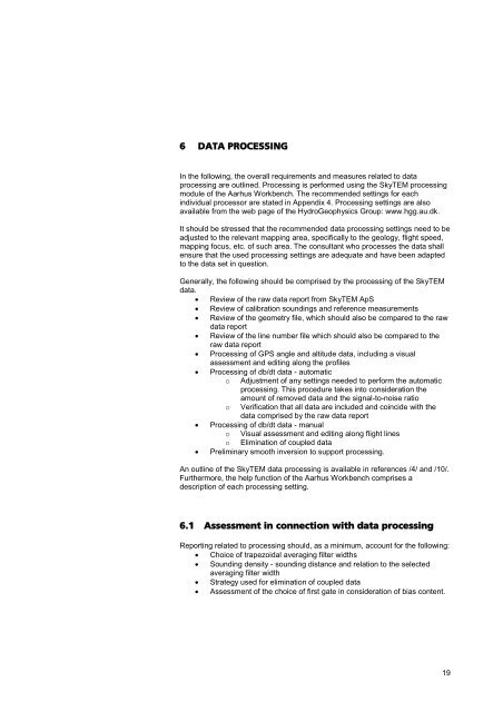 guideline and standards for skytem measurements, processing and ...