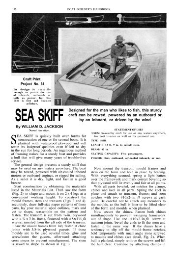 SEA SKIFF - Vintage Projects