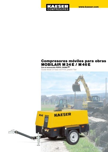 Compresores mÃ³viles para obras MOBILAIR M 34 E / M 46 E - Kaeser